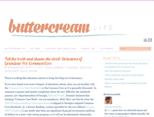 Tablet Screenshot of buttercreamlife.com